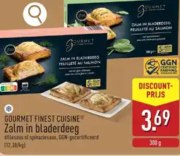 ALDI Gourmet finest cuisine zalm in bladerdeeg aanbieding