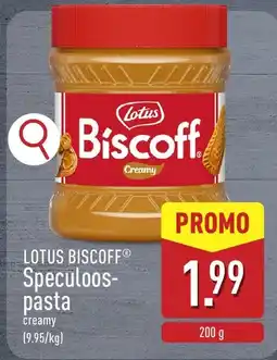 ALDI Lotus Biscoff speculoos-pasta aanbieding