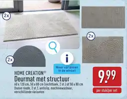 ALDI Deurmat met structuur aanbieding