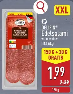 ALDI Délifin Edelsalami aanbieding