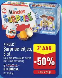 ALDI Kinder Surprise-Eitjes aanbieding