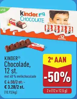 ALDI Kinder Chocolade aanbieding