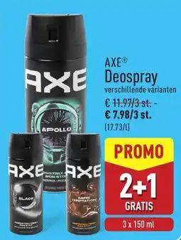 ALDI Axe Deospray aanbieding