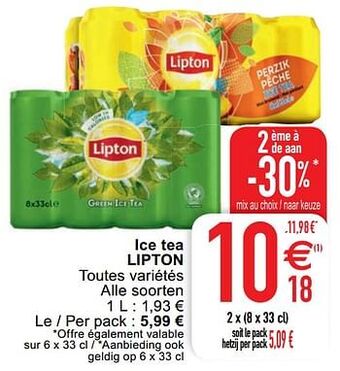 Cora Ice tea lipton aanbieding