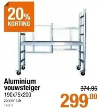 Cevo Aluminium vouwsteiger aanbieding