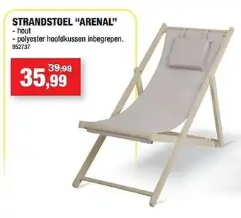 Hubo Strandstoel arenal aanbieding