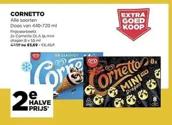 Jumbo Cornetto ola ijs mini dragon aanbieding