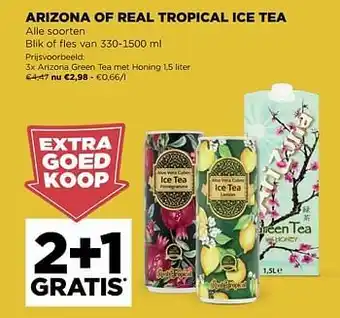 Arizona green tea met honing