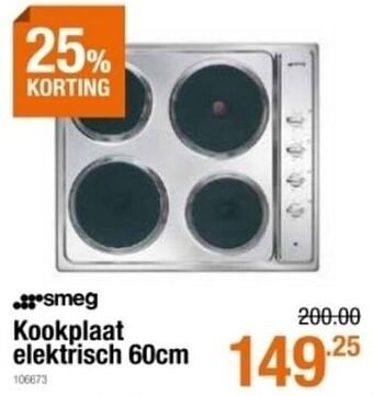 Smeg kookplaat elektrisch