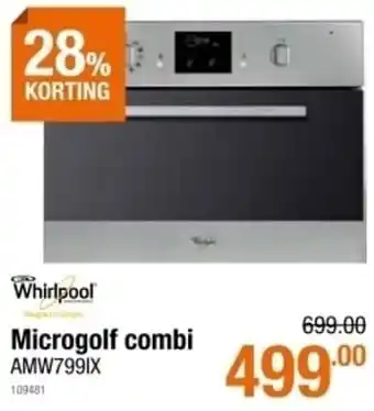 Whirlpool microgolf combi amw799ix