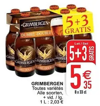 Grimbergen toutes variétés