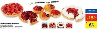 Carrefour Market Verse fruittaart aanbieding