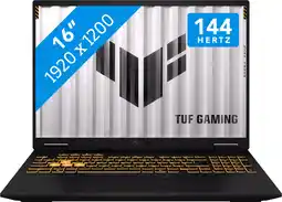 Coolblue ASUS TUF Gaming 16 FX610JH-TU007W Azerty aanbieding