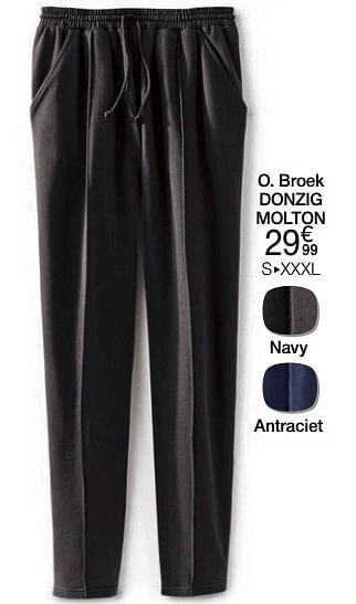 Damart Broek donzig molton aanbieding