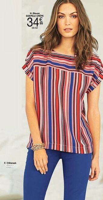 Damart Blouse soepele crêpe aanbieding