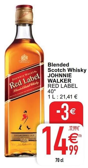 Cora Blended scotch whisky johnnie walker red label aanbieding