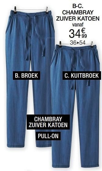 Damart Chambray zuiver katoen aanbieding