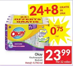 Intermarché Okay Keukenpapier Bedrukt aanbieding