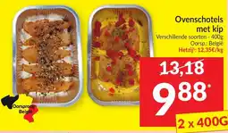 Intermarché Ovenschotels met kip aanbieding