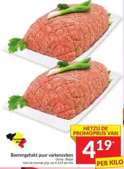 Intermarché Boerengehakt puur varkensvlees aanbieding
