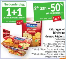 Intermarché Pâturages of Itinéraire de nos Régions Fonduekaas aanbieding