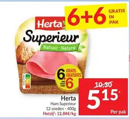 Intermarché Herta Ham Superieur aanbieding