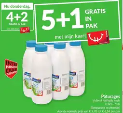 Intermarché Pâturages melk aanbieding