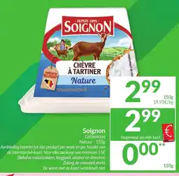 Intermarché Soignon Geitenkaas Natuur aanbieding