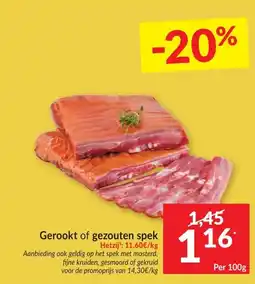 Intermarché Gerookt of gezouten spek aanbieding