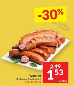 Intermarché Worsten Morteau of Montbeliard aanbieding