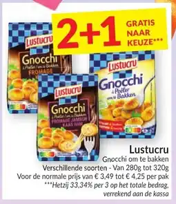Intermarché Lustucru Gnocchi om te bakken aanbieding