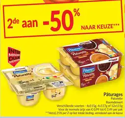 Intermarché Pâturages Paturette Roomdessert aanbieding