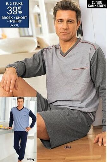 Broek + short + t-shirt