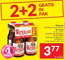 Intermarché Waterloo triple blonde aanbieding