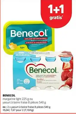Spar Colruyt Benecol margarine light aanbieding