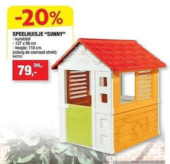 Hubo Speelhuisje sunny aanbieding