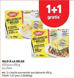 Spar Colruyt iglo à la belge aanbieding