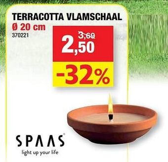 Hubo Terracotta vlamschaal aanbieding