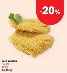 Spar Colruyt cordon bleu poulet aanbieding