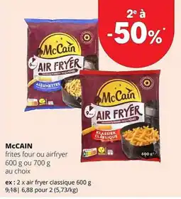 Spar Colruyt McCain frites four ou airfryer aanbieding