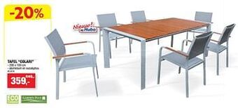 Hubo Tafel colari aanbieding