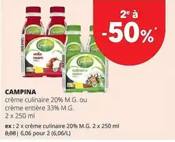 Spar Colruyt crème culinaire aanbieding