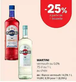 Spar Colruyt Martini vermouth aanbieding