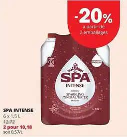 Spar Colruyt spa intense aanbieding