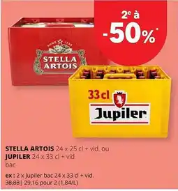Spar Colruyt Stella artois jupiter aanbieding