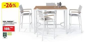 Hubo Tafel bibbona aanbieding