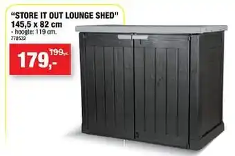Hubo Store it out lounge shed aanbieding