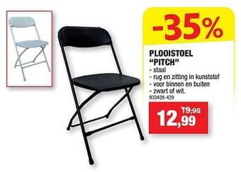 Hubo Plooistoel pitch aanbieding