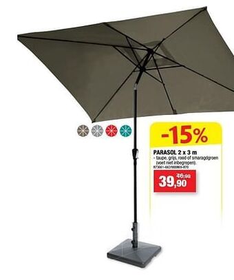 Hubo Parasol aanbieding