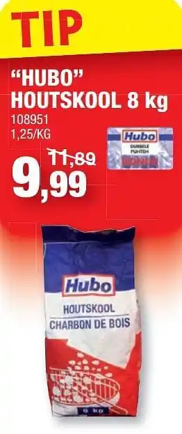 Hubo Hubo houtskool aanbieding
